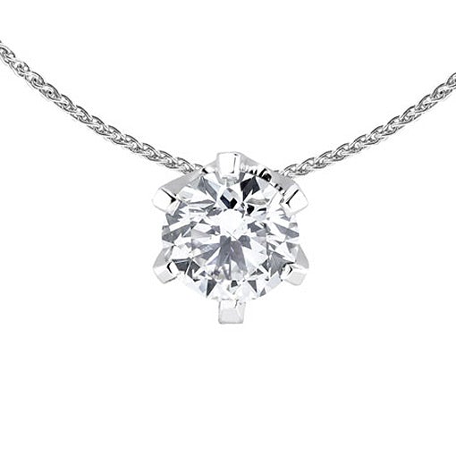 Silván Solitaire timanttiriipus 1,00ct, 14K valkokultaa, Silván timanttikorut - Silván - Laatukoru