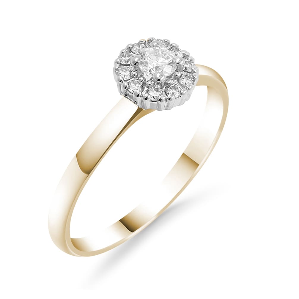 Silván timanttisormus 0,23ct, 14K keltakultaa, Silván vihkisormukset - Silván - Laatukoru