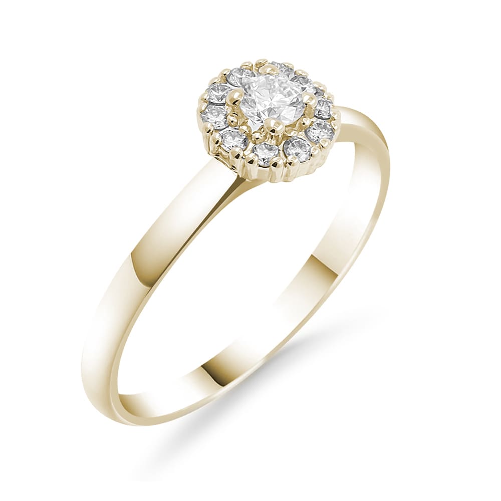 Silván timanttisormus 0,23ct, 14K keltakultaa, Silván vihkisormukset - Silván - Laatukoru