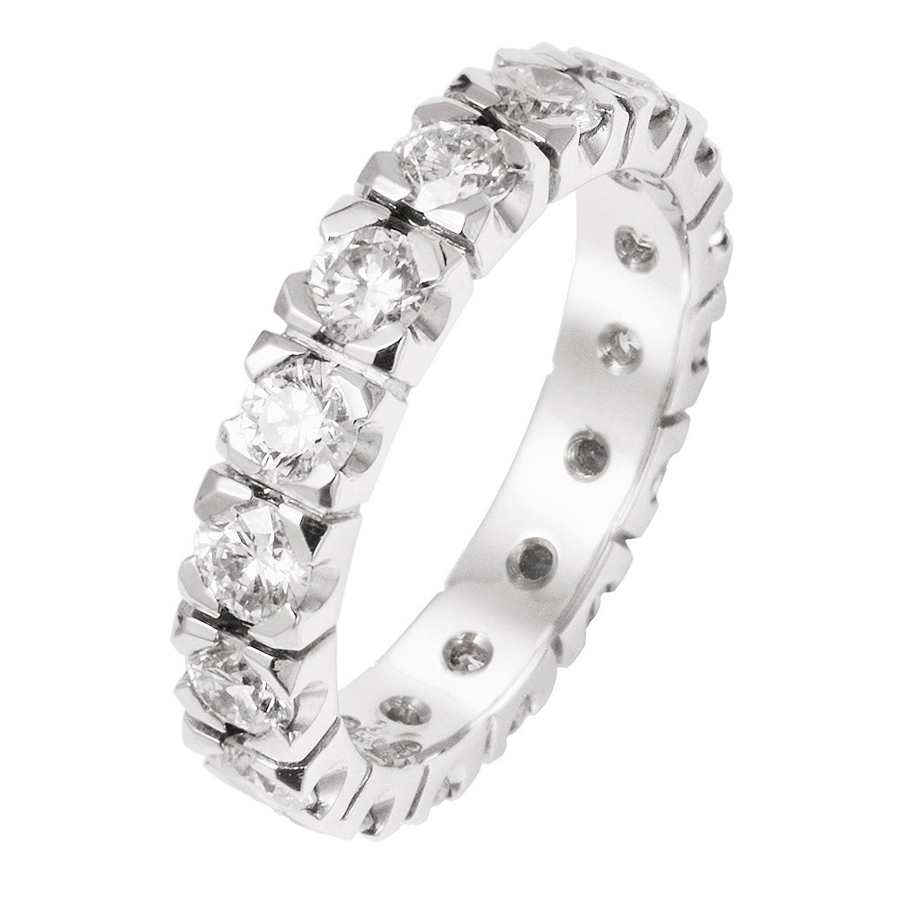 Silván timanttisormus 0,78ct, 14K valkokultaa, Silván timanttikorut - Silván - Laatukoru