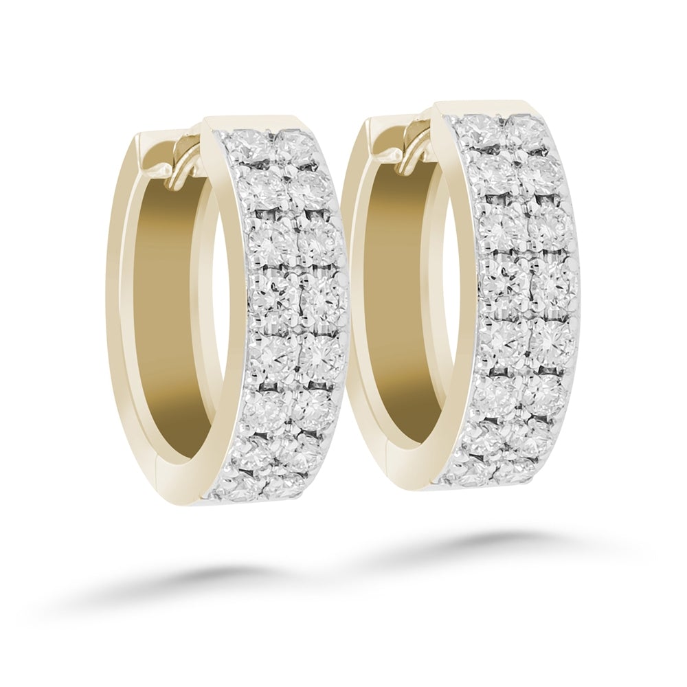Silván timanttikorvakorut 0,64ct, 14K keltakultaa, Silván timanttikorut - Silván - Laatukoru